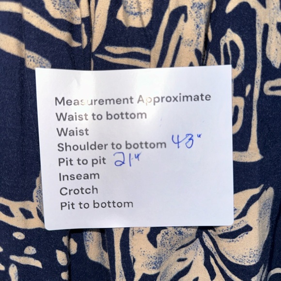 Hilo Hattie Navy and White Midi Dress - Picture 5 of 9